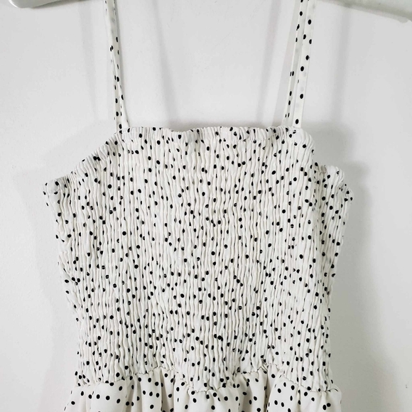 SHEIN Dress Polka Dot White / Black Sz S - Picture 4 of 11